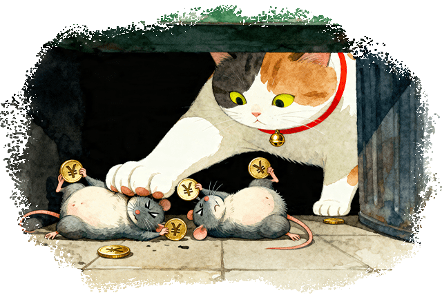 柔軟な体でどこへでも素早く潜り込み、闇をも見通せる、猫店長は決めました。